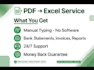 convert PDF to excel accurately with ocr and formatting