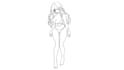create anime character base models and rough sketches
