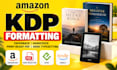 format your book for KDP paperback, hardcover, print ready PDF book typesetting