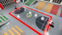visualize indoor sport facility from 2d layout,multipurpose hall interior render