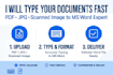convert pdf to word, image to word fast