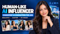 create a unique virtual ai character image ai influencer with recognizable face