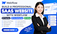build webflow saas website, pricing page, demo booking page, cms blog