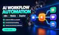 build no code ai automation workflows with n8n, zapier, make and google sheets