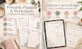 create clean canva planners, pdfs and printable designs