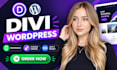 build divi wordpress website with divi theme, divi builder and premium divi 5