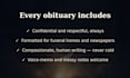 write a heartfelt obituary delivered same day