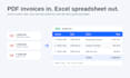 turn your PDF invoices into a clean excel spreadsheet