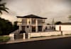 create a realistic architectural exterior rendering