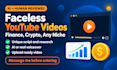 create a faceless explainer video for finance or any niche