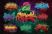create graffiti text, tags, t shirts, and logo design