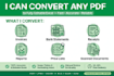 convert scanned PDF to clean and editable excel spreadsheet