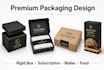 do packaging design, rigid box, subscription box, mailer box, food packaging