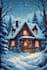 design cinematic christmas winter scene illustrations