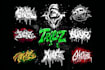 make graffiti logo or graffiti illustration