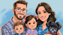 design personalized family cartoon characters