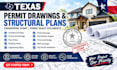 provide texas permit drawings structural plans engineering stamp and permit