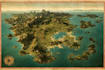 make fantasy map illustration