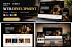 build a modern responsive website using HTML CSS and javascript