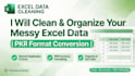 clean excel data, do data analysis