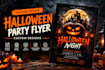 design a custom halloween party invitation flyer