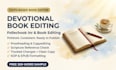 edit and proofread your devotional bible study editing or christian book for KDP