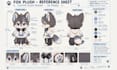 design custom plush toy reference sheet and stuffed animal toy tech pack