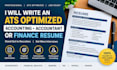 write an ats optimized accounting accountant or finance resume