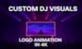 animate your vj loop background with 3d logo