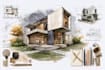 hand draw architecture and urban design sketches