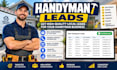 generate handyman leads with facebook ads google ads and landing page