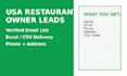 do give usa restaurant owner email list