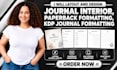 layout and design journal interior, paperback formatting, KDP journal formatting