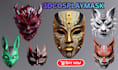 design and create a 3d printed cosplay helmet, custom wearable cosplay helmet