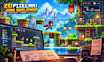 develop a custom 2d pixel art game