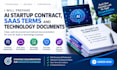prepare ai startup contract, saas termsnand technology documents