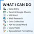 data entry copy paste and web research