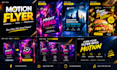 create professional motion flyer, animated flyer and video flyer