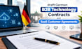 draft german b2b technology contracts and saas customer agreements