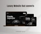 build luxury business website redesign and luxury webflow website development