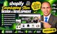 build, develop shopify dropshipping store design, shopify website, online store