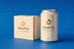create a premium beverage can label design