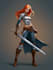 2d game character illustration