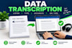do data entry, conversion, transcription, translation