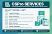 create cspro data entry application and convert data