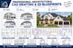 provide professional architectural cad drafting and 2d blueprints
