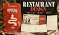 design restaurant posters vouchers and print materials