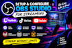 setup obs studio for streaming on twitch tiktok and youtube