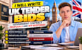 write uk tender bids government contract proposals rpf responses