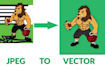 vectorize your image, logo with manual vector tracing